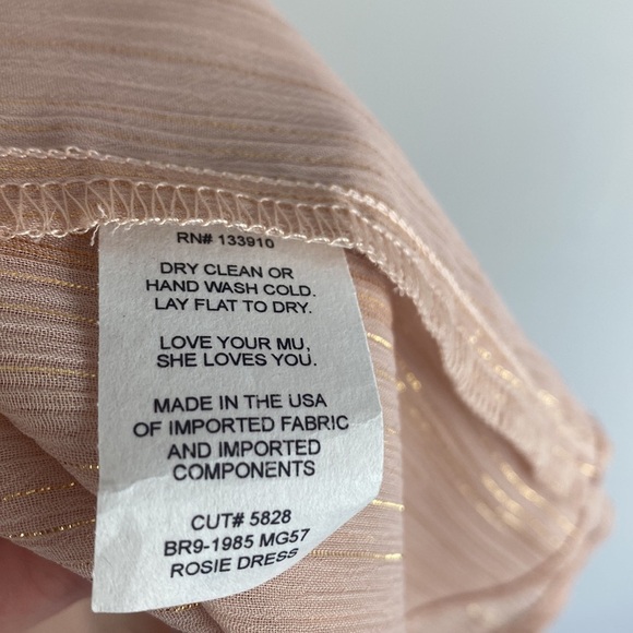 NWT Show Me Your Mumu Rosie Mauve Ruffle Dress Size Large - Picture 9 of 14